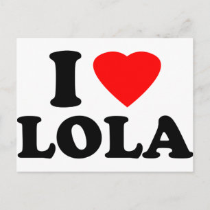 Carte Postale J'aime Lola