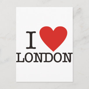 Carte Postale J'aime Londres