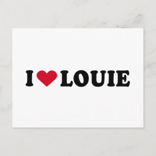 CARTE POSTALE J'AIME LOUIE