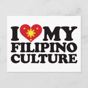 Carte Postale J'aime ma culture philippine