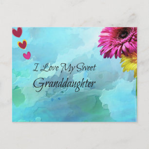 Carte Postale J'Aime Ma Petite-Fille Douce