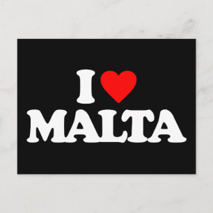 CARTE POSTALE J'AIME MALTA