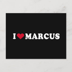 CARTE POSTALE J'AIME MARCUS