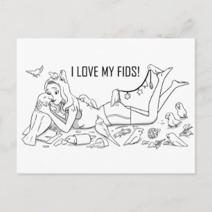 Carte Postale J'aime mes figues