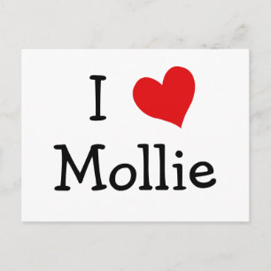 Carte Postale J'aime Mollie