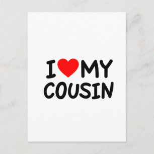 Carte Postale J'aime mon Cousin