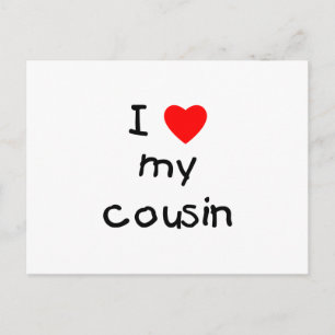Carte Postale J'Aime Mon Cousin