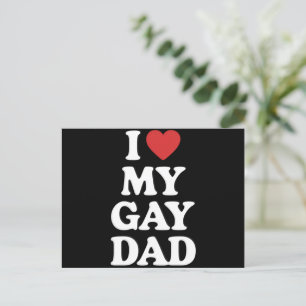 Carte Postale J'Aime Mon Gay Papa J'Aime Mon Gay Papa