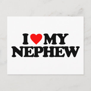 CARTE POSTALE J'AIME MON NEVEU