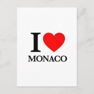 Carte Postale J'aime Monaco