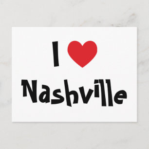 Carte Postale J'aime Nashville