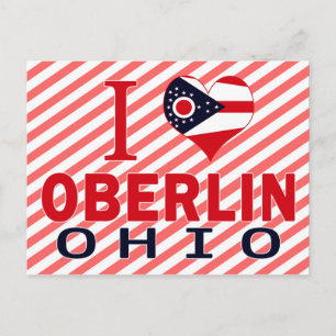 Carte Postale J'aime Oberlin, Ohio