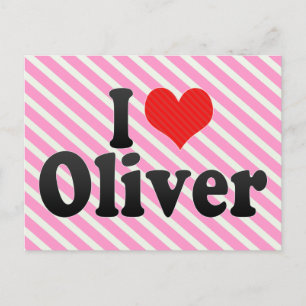 Carte Postale J'aime Oliver