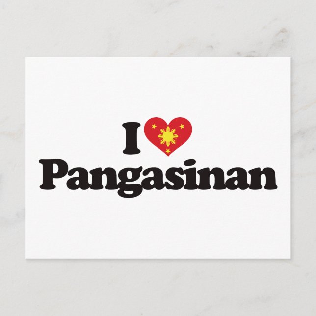 Carte Postale J'aime Pangasinan (Devant)