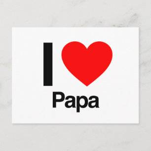 Carte Postale j'aime papa