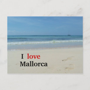 Carte Postale J'aime Plage de Mallorca