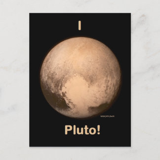 Carte Postale J'aime Pluton !
