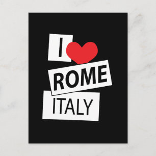 Carte Postale J'aime Rome Italie