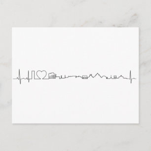 Carte Postale J'aime Rome (style ecg) souvenir