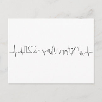 Carte Postale J'aime San Antonio dans un style ecg extraordinair