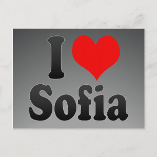 Carte Postale J'aime Sofia