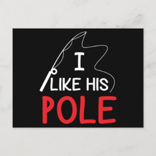 Carte Postale J'Aime Son Pole Pêche Cadeau Ses Femmes Valentine