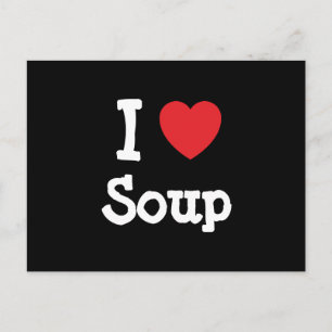 Carte Postale J'aime Soupe coeur T-shirt