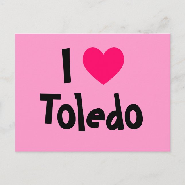 Carte Postale J'aime Tolède (Devant)