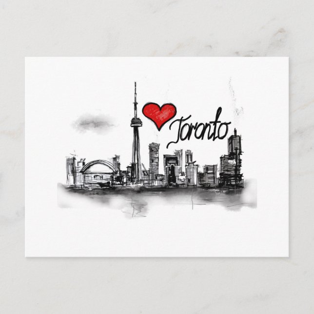 Carte Postale J'aime Toronto (Devant)