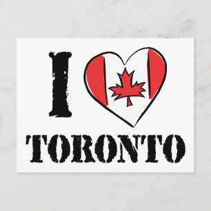 Carte Postale J'aime Toronto Canada