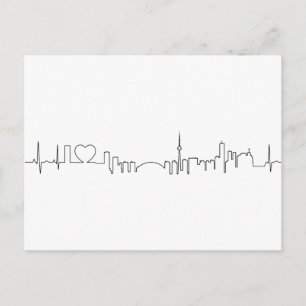 Carte Postale J'aime Toronto dans un style ecg extraordinaire