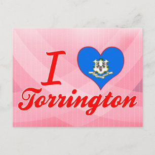 Carte Postale J'Aime Torrington, Connecticut