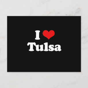 CARTE POSTALE J'AIME TULSA