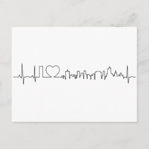 Carte Postale J'aime Tulsa dans un style extraordinaire