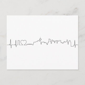 Carte Postale J'aime Vancouver dans un style ecg extraordinaire
