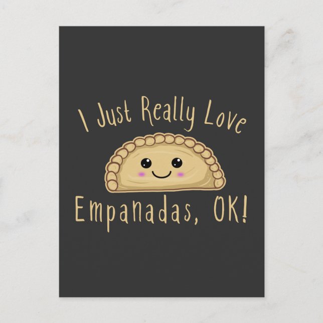 Carte Postale J'Aime Vraiment Empanadas Ok ! Cute Kawaii Empan (Devant)
