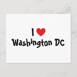 Carte Postale J'aime Washington DC