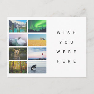 Carte Postale J'Aimerais Que Vous Étiez Ici