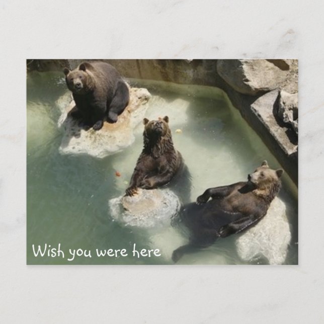 Carte Postale J'aimerais que vous soyez ici (Devant)