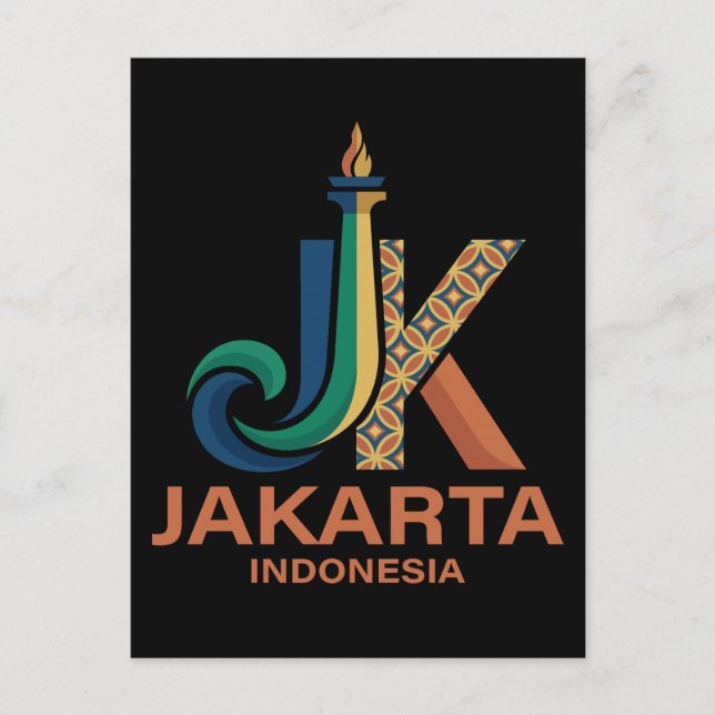 Carte Postale Jakarta Indonesia Southeast Asia (Devant)