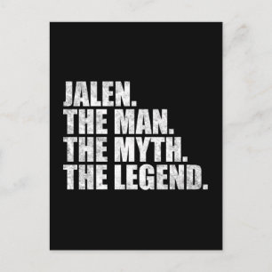 Carte Postale Jalen nom, Jalen L'Homme Le Mythe La Légende