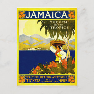 Carte Postale Jamaïque, affiche Vintage voyage