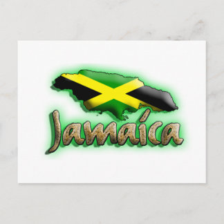 Carte Postale Jamaïque avec titre or