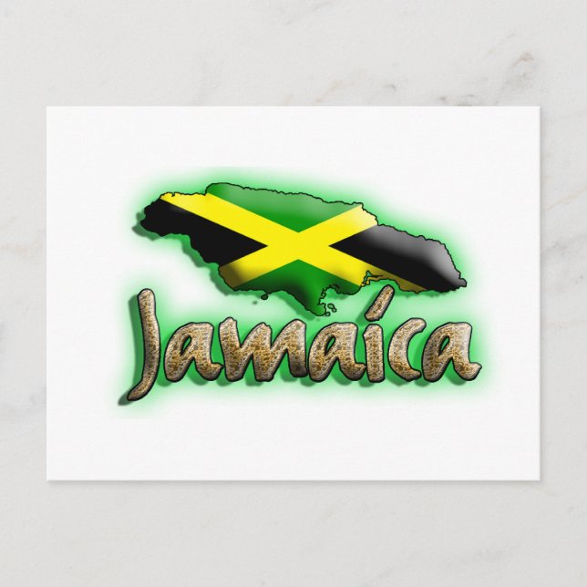 Carte Postale Jamaïque avec titre or (Devant)