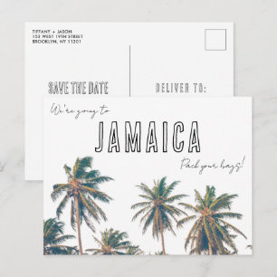 Carte Postale Jamaïque Destination Mariage sur la Plage Sauvegar