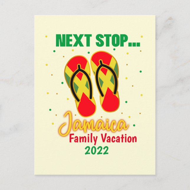 Carte Postale Jamaïque Vacances Next Stop Jamaica Group Correspo (Devant)