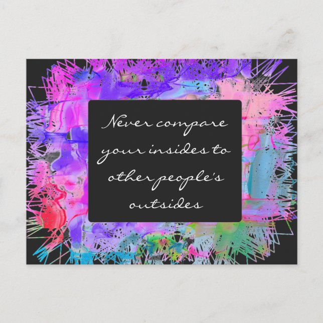 Carte Postale Jamais comparer (Devant)