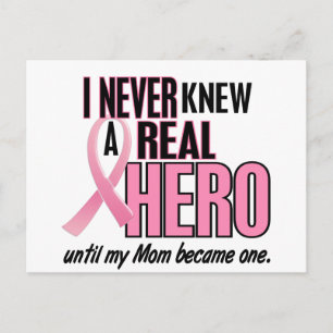 Carte Postale Jamais Connu Un Véritable Héros MOM (Cancer Du Sei