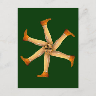 Carte postale Jambes en bois