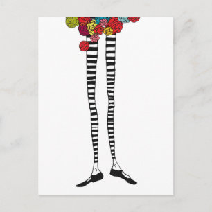 Carte postale Jambes maigres